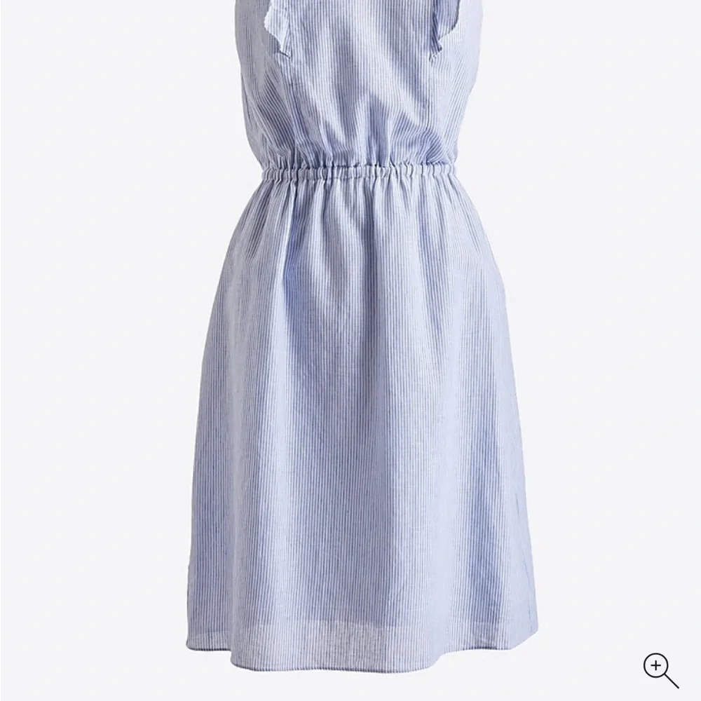 J. Crew Blue Striped Midi Dress